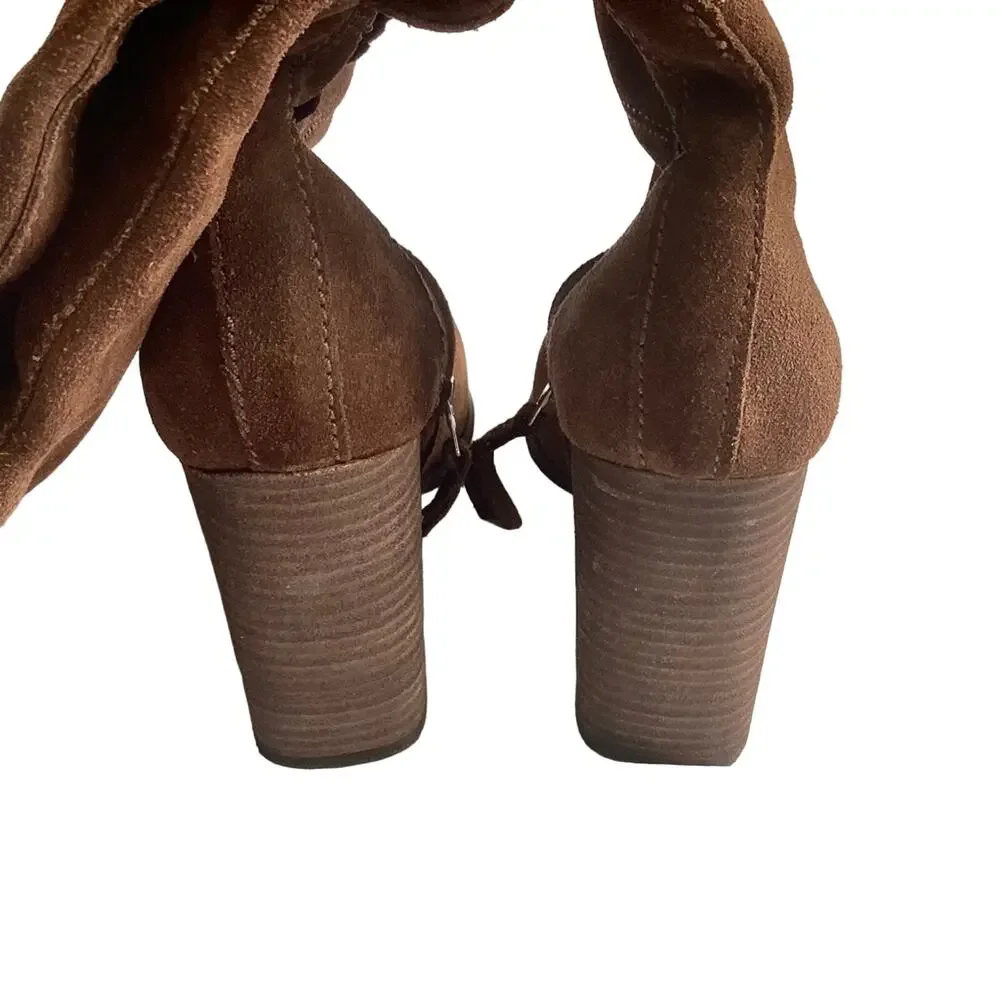 Steve Madden ~ Novela High Boots Brown ~ Suede